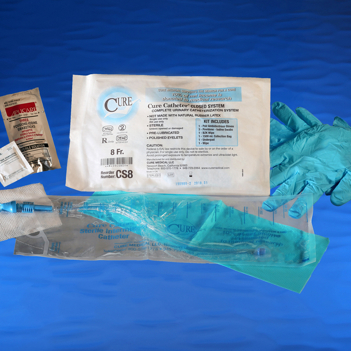 Cure Catheter Closed System Kit